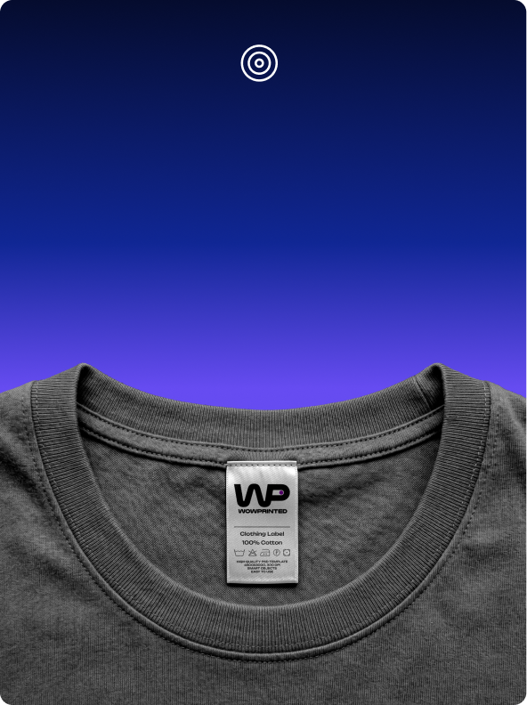 Etiqueta interior personalizada WP en camiseta de calidad